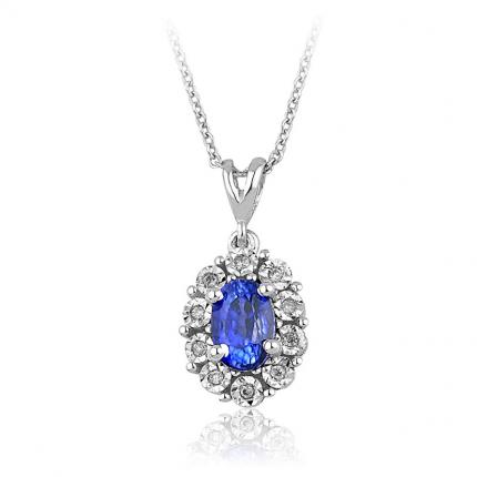 0.55 ct. Pırlanta Safir Yüzük