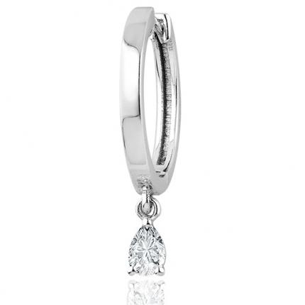 0.15 ct. Pırlanta Halka Küpe (Tek adet fiyatıdır.)