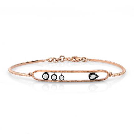 0.06 ct Elmas Kelepçe Bileklik