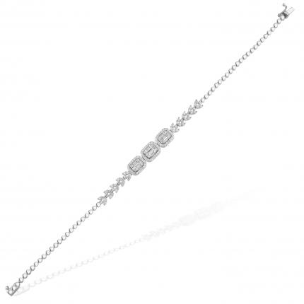 1.20 ct Pırlanta Baget Bileklik