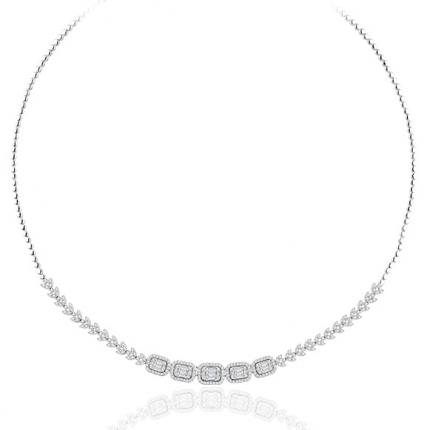2.40 ct Baget Pırlanta Gerdanlık