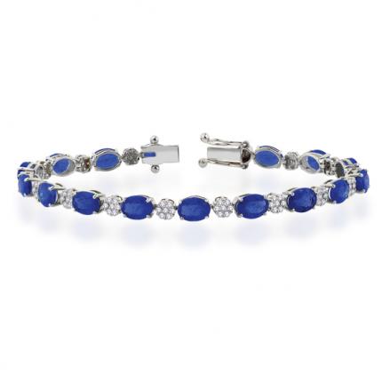 18.29 ct Pırlanta Safir Bileklik