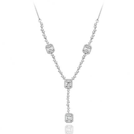 1.70 ct. Pırlanta Baget Kolye