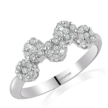 0.39 ct. Pırlanta Coronet Yüzük