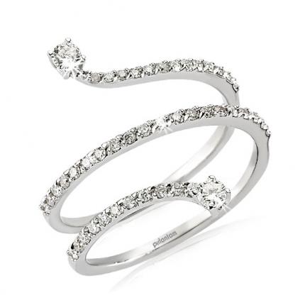 0.50 ct. Pırlanta Yılan Yüzük