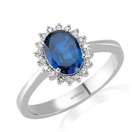 2.01 ct. Pırlanta Safir Yüzük