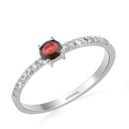 0.48 ct. Pırlanta Yakut Yüzük