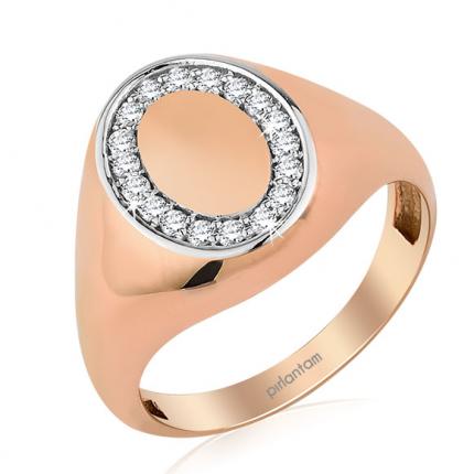 0.12 ct. Pırlanta Şövalye Yüzük