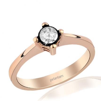 0.12 ct Elmas Tektaş Yüzük