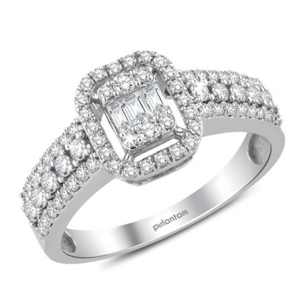 0.65 Ct. Pırlanta Baget Yüzük