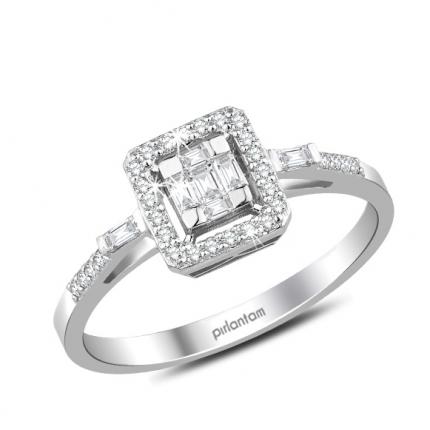0.25 Ct. Pırlanta Baget Yüzük