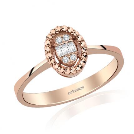0.08 Ct. Pırlanta Baget Yüzük