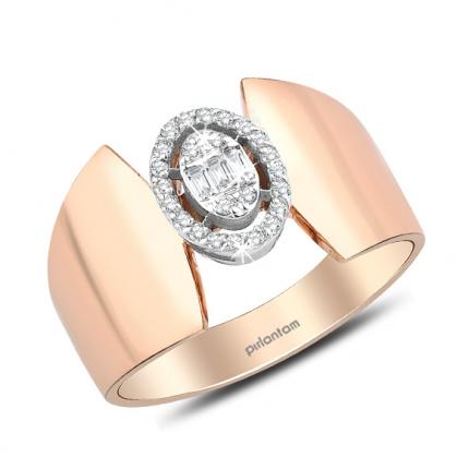 0.15 Ct. Pırlanta Fantezi Baget Yüzük