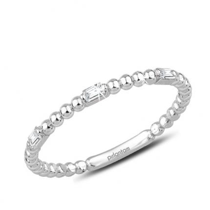 0.09 Ct. Pırlanta Baget Yüzük
