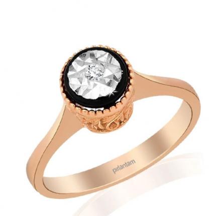 0.05 Ct Elmas Tektaş Yüzük