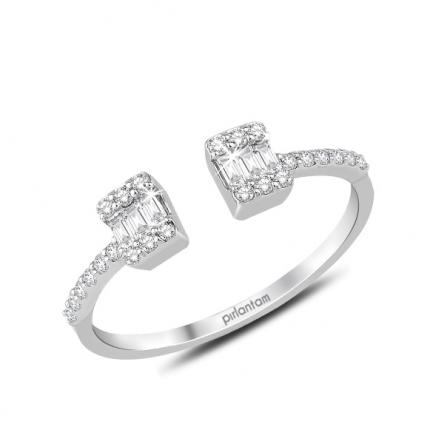 0.28 ct Pırlanta Baget Yüzük