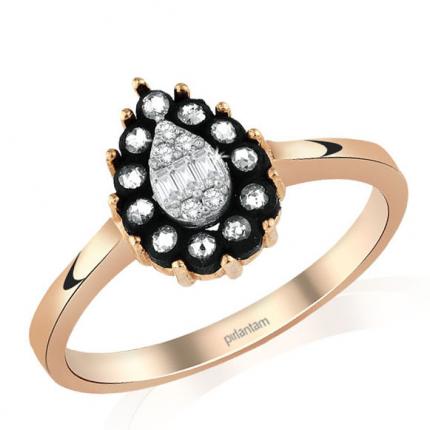 0.15 ct. Elmas Baget Yüzük 