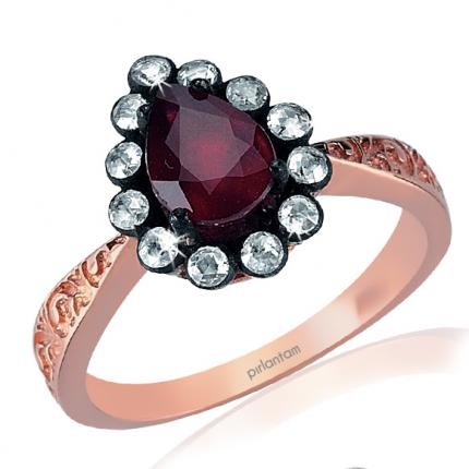1.65 ct. Elmas Yakut Yüzük