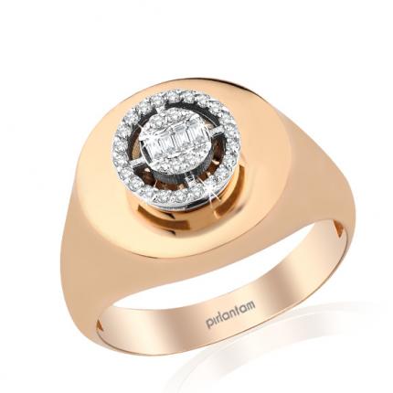 0.15 ct Pırlanta Baget Yüzük