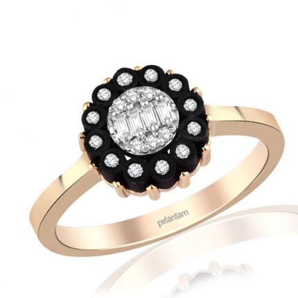 0.18 ct. Elmas Baget Yüzük