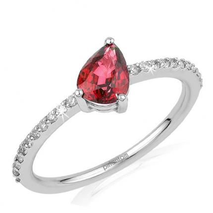 1.36 ct. Pırlanta Yakut Yüzük
