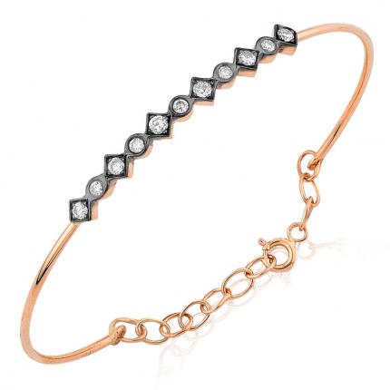 0.39 ct. Elmas Kelepçe Bileklik