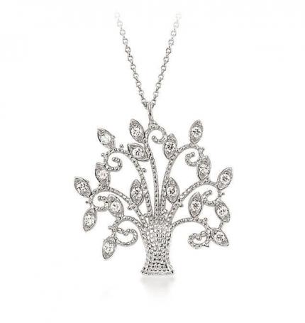 0.10 ct. Pırlanta Hayat Ağacı Kolye