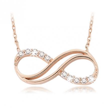 0.10 ct. Pırlanta Sonsuzluk Fantazi Kolye