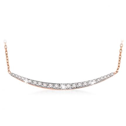 0.34 ct. Pırlanta Çubuk Kolye