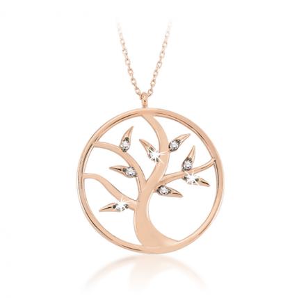 0.09 ct. Pırlanta Hayat Ağacı Kolye