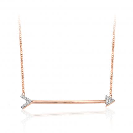 0.05 ct. Pırlanta Ok Kolye