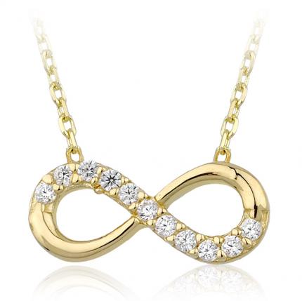0.10 ct. Pırlanta Sonsuzluk Kolye