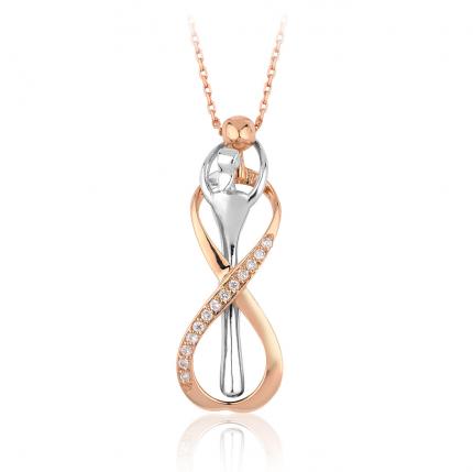 0.11 ct. Pırlanta Eş Kolye