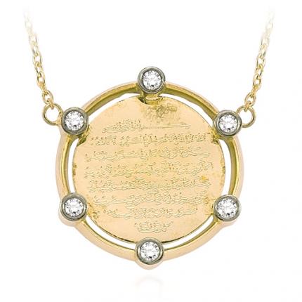 0.16 ct. Pırlanta Dua Kolye