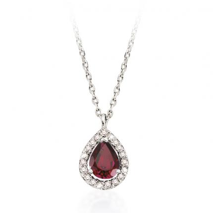 0.65 ct. Pırlanta Yakut Kolye