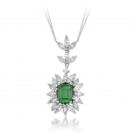 3.77 ct. Pırlanta Zümrüt Yüzük