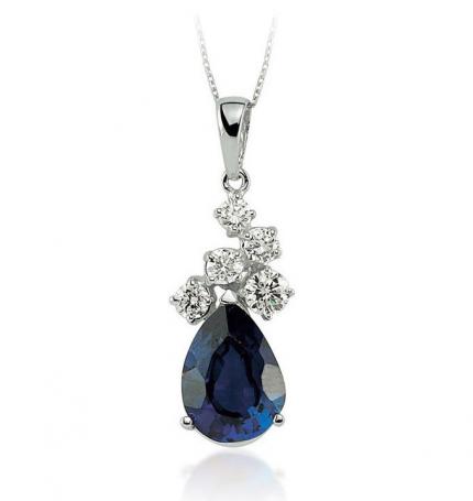 4.29 ct. Pırlanta Safir Yüzük