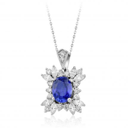 2.57 ct. Pırlanta Safir Yüzük