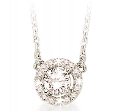 0.17 ct. Pırlanta Tektaş Effect Kolye