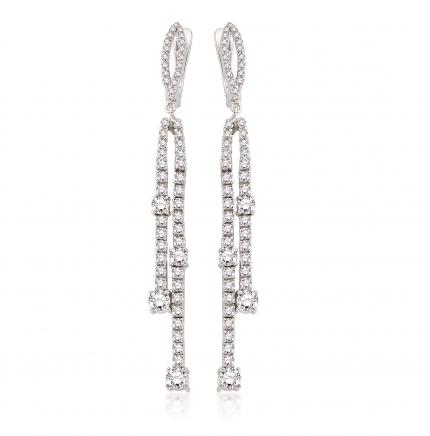 2.11 ct. Pırlanta Fantazi Küpe