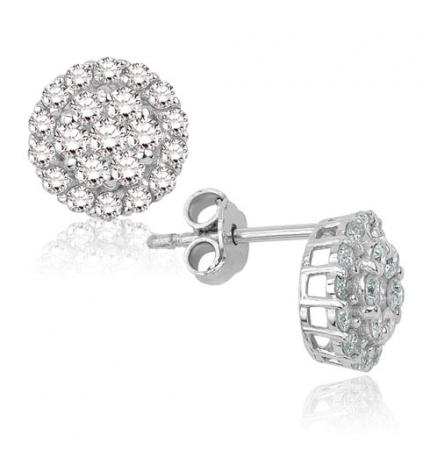 1.00 ct. Pırlanta Fantazi Küpe