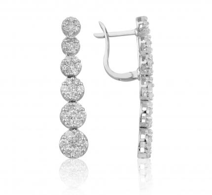 2.24 ct. Pırlanta Fantazi Küpe