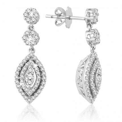 0.62 ct. Pırlanta Fantazi Küpe