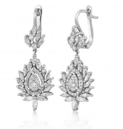 2.48 ct. Pırlanta Fantazi Küpe