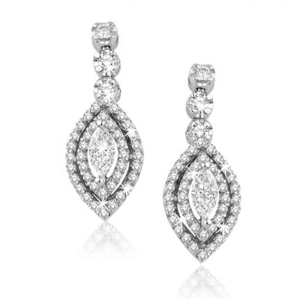 0.77 ct. Pırlanta Fantazi Küpe