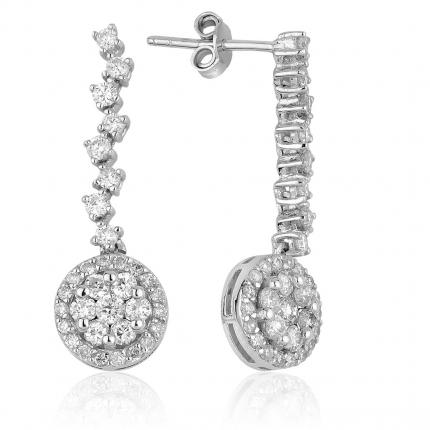 1.12 ct. Pırlanta Fantazi Küpe