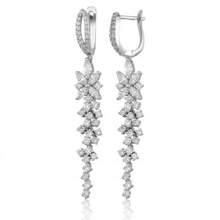 2.44 ct. Pırlanta Fantazi Küpe
