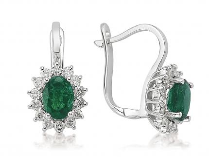 0.96 ct. Pırlanta Zümrüt Yüzük