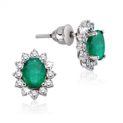0.55 ct. Pırlanta Zümrüt Yüzük
