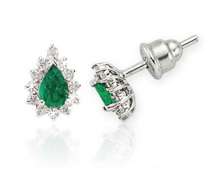 0.46 ct. Pırlanta Zümrüt Yüzük